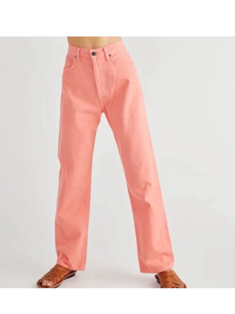 AGOLDE 90s Pinch Waist Ultra High Rise Straight Jeans • Sz 25 Calypso NWOT RARE - Picture 2 of 5
